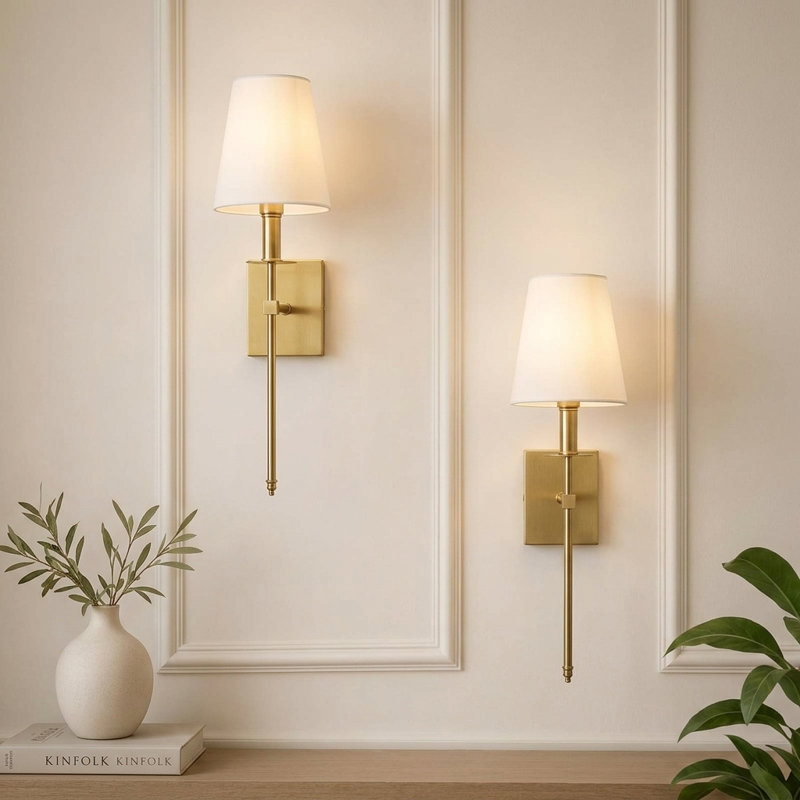 New Britain 1 - Light Dimmable Wallchiere, Gold