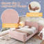 3FT Velvet Upholstered Bed-652684066