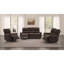 Fauteuil inclinable et oscillant brun foncé Trask