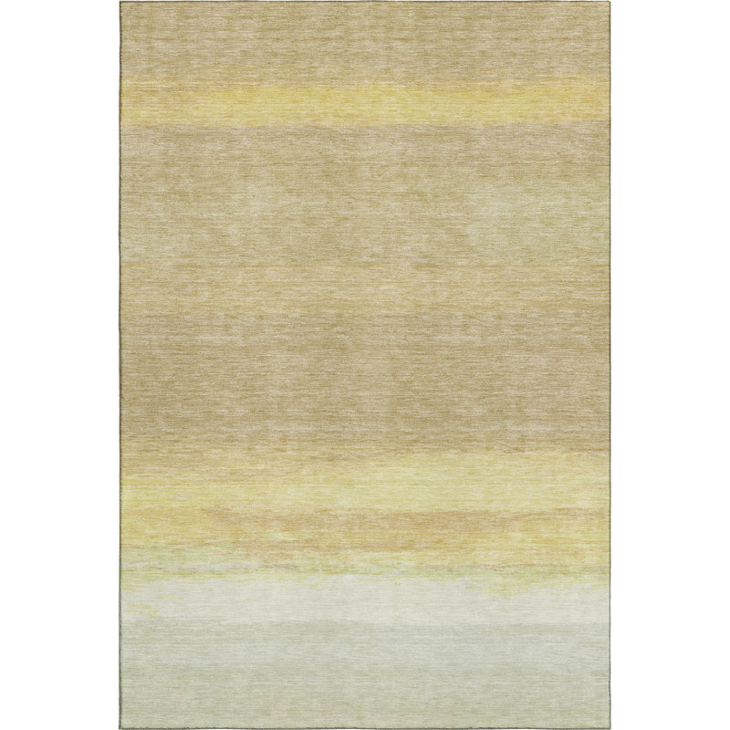 Premium Machine Washable Alijah AMF1272 Stripes Rug, Rectangle 10' x 14'