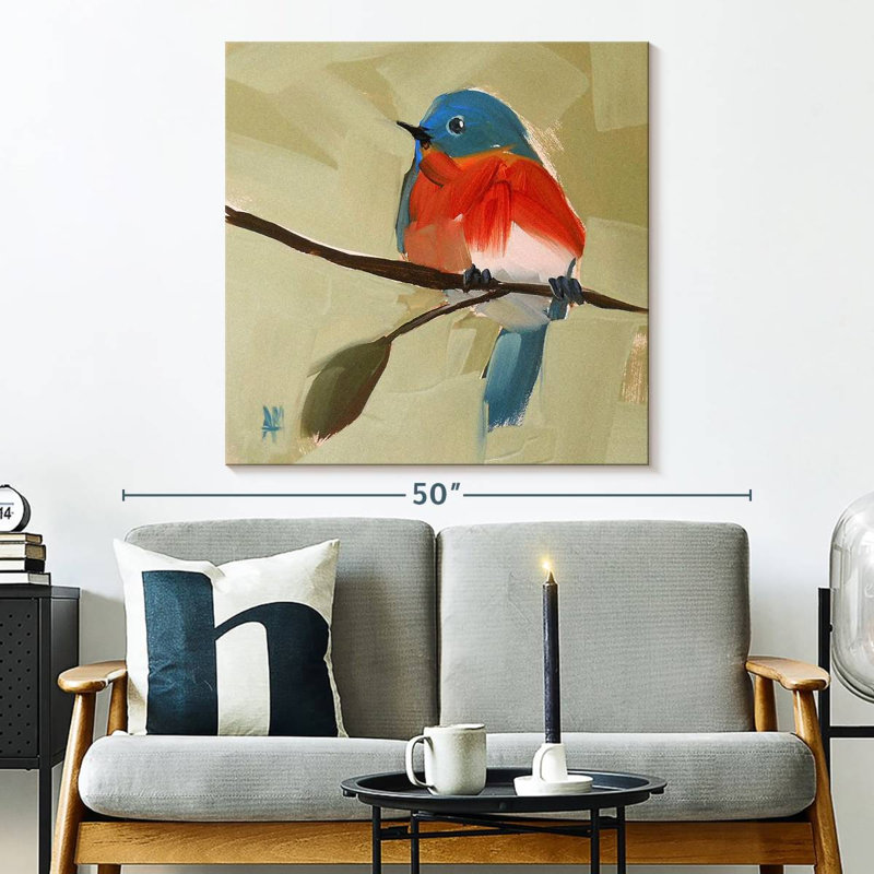 Crowle Bluebird, 33" H x 33" W