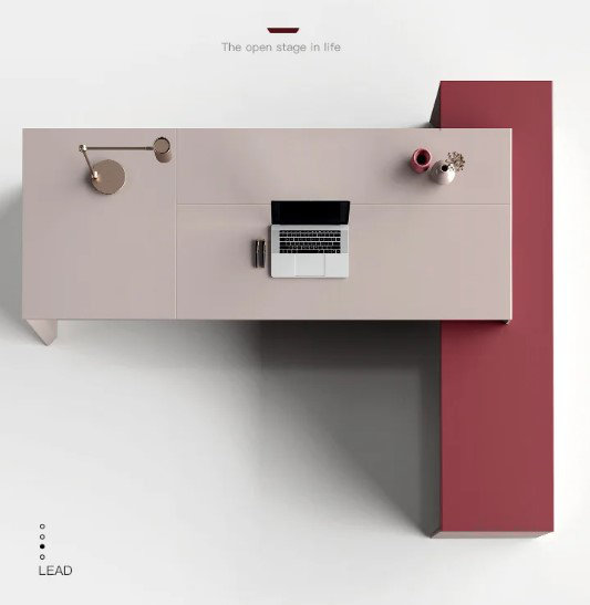 Mykail L-Shaped Executive Desk, 75cm H x 180cm W x 163cm D
