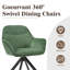 48.5cm H Swivel Upholstered Dining Chair with Ergonomic Back-937189220