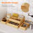 Drawer Organizers 10 Pack(22 Grid) With 12 Inserts, Adjustable Bamboo Wooden Drawer Dividers, Stackable Storage Box For Utensils, Silverware, Makeup, Junk In Kitchen/bathroom/office/vanity