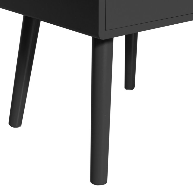 Ozzy 36cm W Bedside Table, Black
