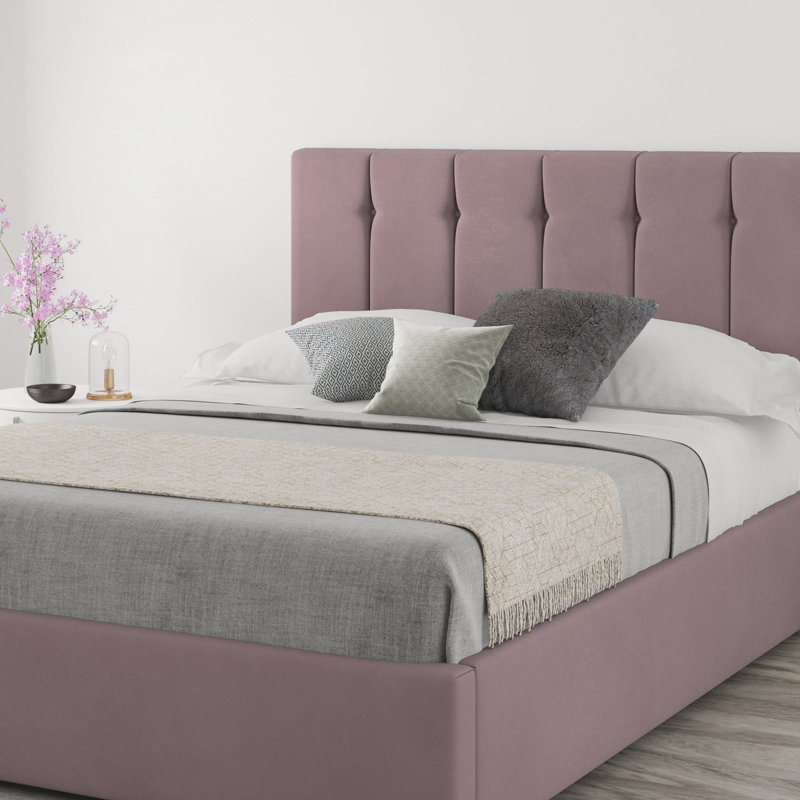 Wendover Upholstered Headboard, Single (3'), Velvet Blush
