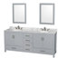 Sheffield 79" Double Bathroom Vanity Base Only-31336917