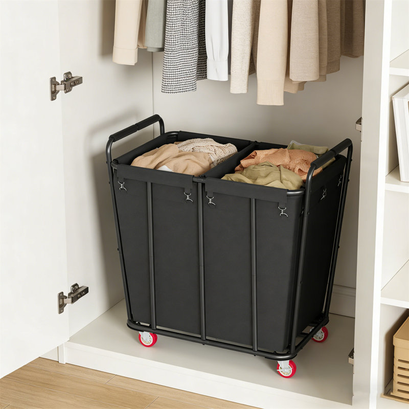 Washing Cart, 400L Rolling Laundry Sorting Cart - A Heavy-Duty Laundry Basket Storage Machine With Wheels Suitable For Households And Hotels