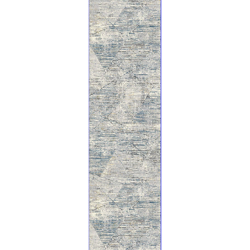 Tapis de zone ivoire Harleigh, Tapis de couloir : 2 pi 2 po x 7 pi 7 po