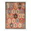 Distressed Homage Hand Knotted Wool Geometric Area Rug in Red, Black, Yellow, Blue, Orange-1439066480