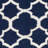 Rodgers Hand Woven Flat Weave Banana Silk/Wool/Cotton Geometric Rug in Navy/Ivory-1303699071