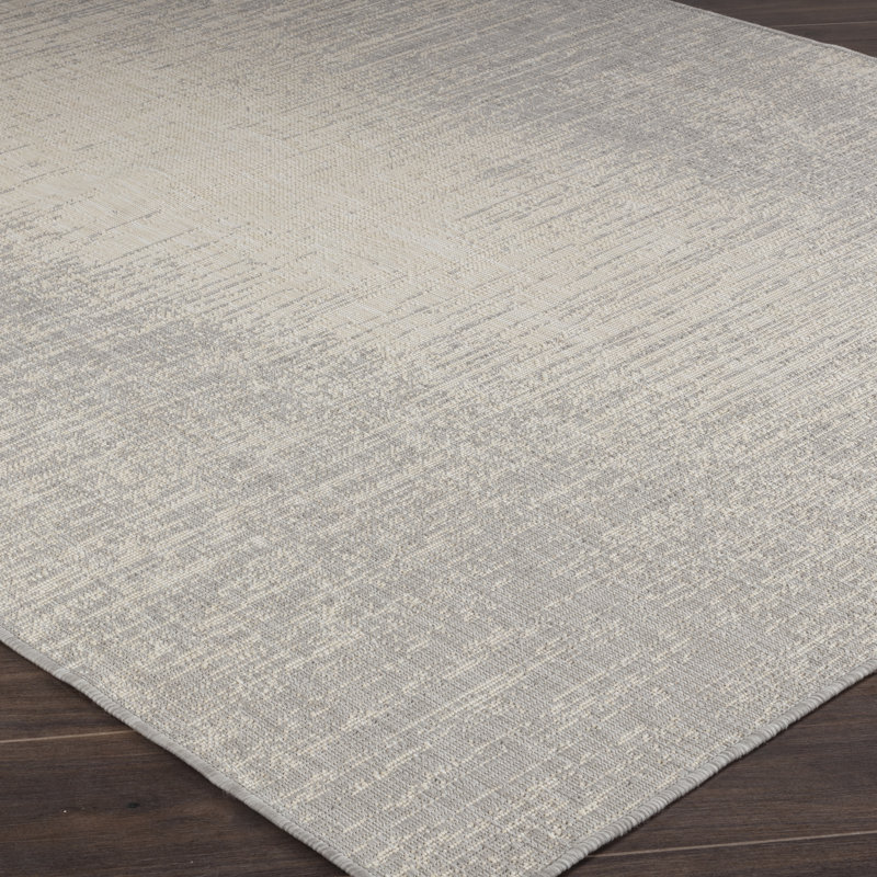 Celestial Indoor & Outdoor Boho Rug Ivory/Grey, Rectangle 160 x 213cm
