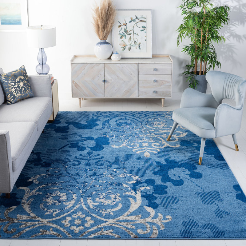 Tapis damassé Alonie Performance, Rectangle 10 pi x 14 pi