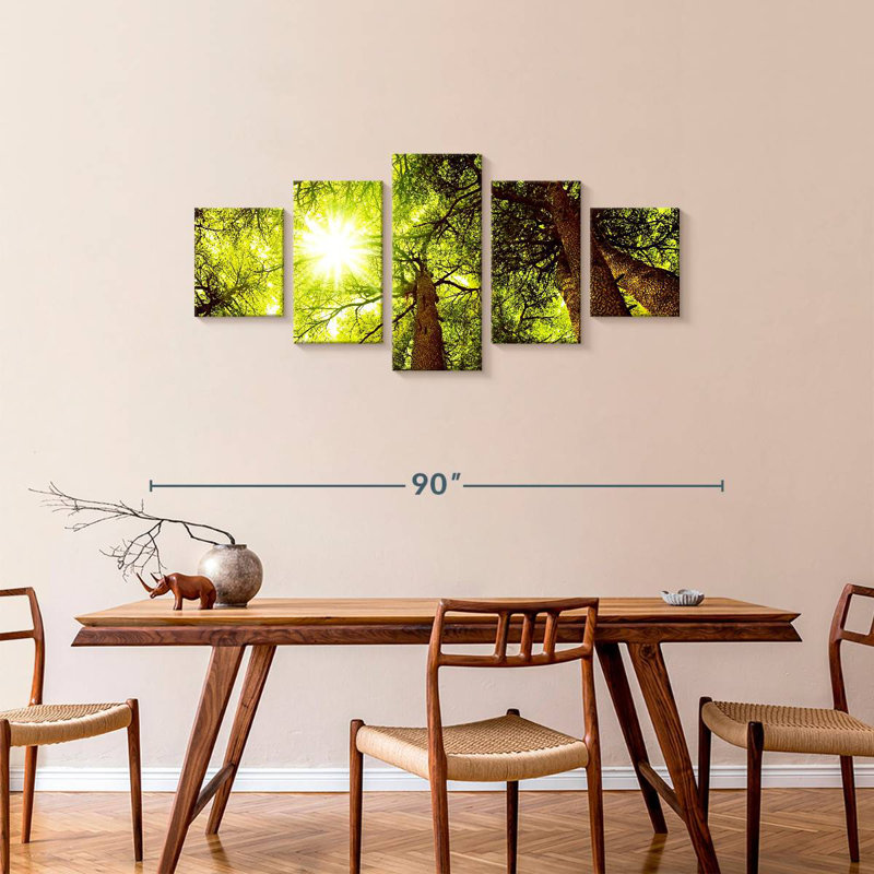 Forêt de cèdres Harnek ensoleillée, H 34 po x l 74 po