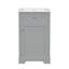 Meuble-lavabo de 20 po avec lavabo, armoire de salle de bain avec porte à fermeture douce, support de rangement et tablette réglable-1752427326