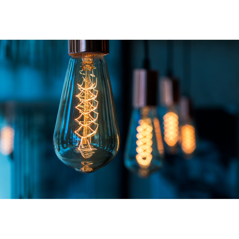 Row Of Lamp - Wrapped Canvas Print, 51cm H x 76cm W x 3.8cm D