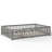 Queen Size Bed Floor Bed with Safety Guardrails and Door for Kids, Wood grain gray.-2101119546
