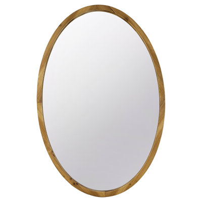 Wood Frame Entryway Mirror - Add Character To Your Home Oval With Finish For Bathroom Long-Lasting Beauty