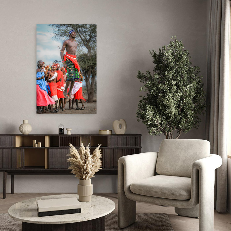 Reproduction d'art mural africain, H 36 po x l 24 po