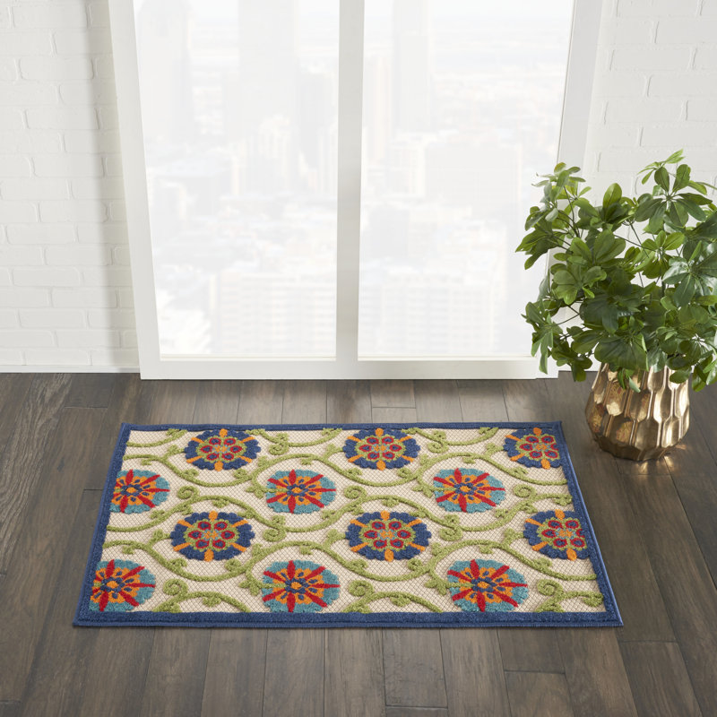 Tapis bleu Newton, Rectangle 2 pi 8 po x 4 pi