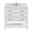 Ensemble de meuble-lavabo simple 36 po avec dessus en marbre Pamula, blanc colombe-1222280300-1304437033