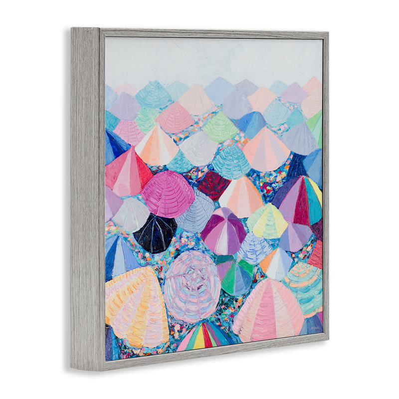«Pastel Umbrella Nation», art de la giclée par Ann Marie Coolick, Estampe numérique Farmhouse, H 12 po x l 12 po
