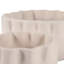 Pot de fleurs en terre cuite poterie - Design sculpté décoratif, style moderne fabriqué à la main, fabrication durable polyvalente - ensemble de 2-116395557