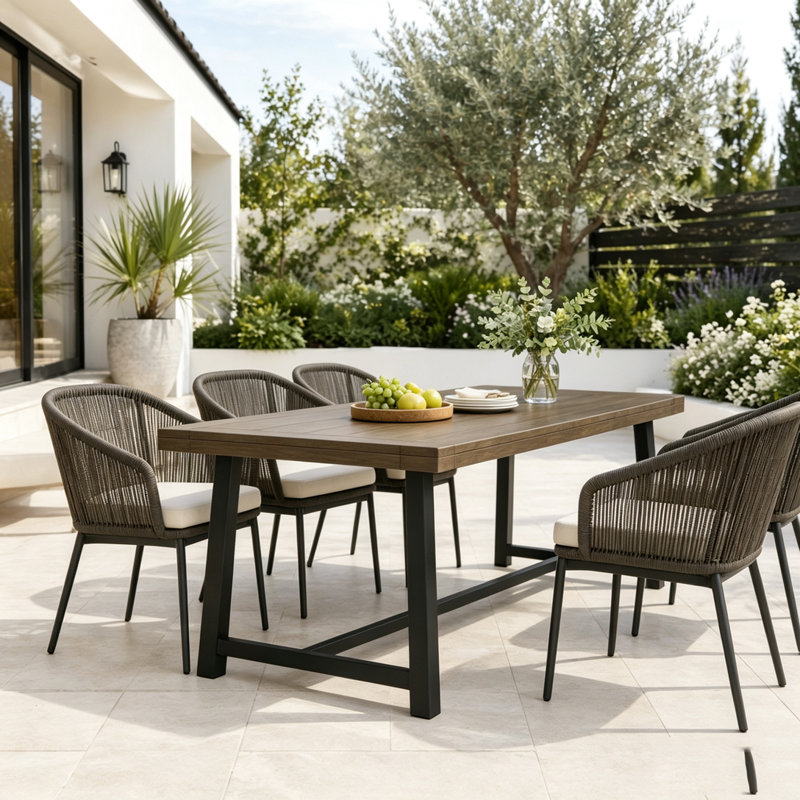 Outdoor  Wood Dining Table