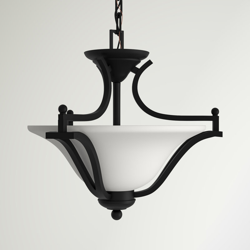Gerth 3 - Light Unique/Statement Pendant, Matte Black