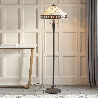 Kacey 158cm Dark Bronze Traditional Floor Lamp