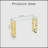 Console Table Stainless Steel Glass,Meal Side Table Golden Clear  Bs-02-17778653