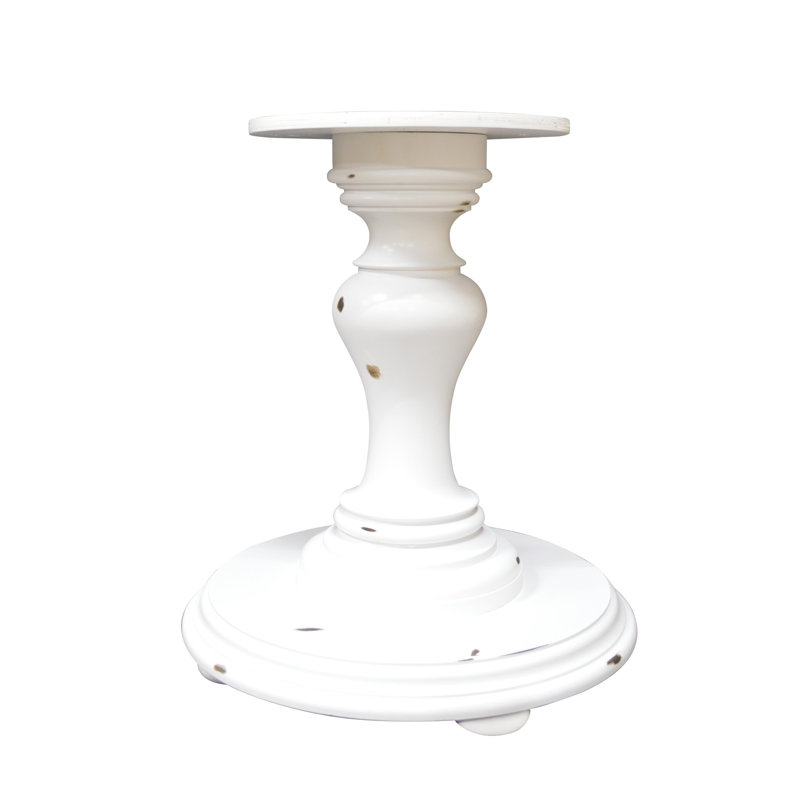 Driftwood 29" Engineered Wood Pedestal Table Base