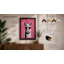 Llama Bubble Gum Modern - Framed Print-1028658637-1028658639