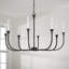 Lustre classique / traditionnel à 8 lumières à intensité variable Decklan