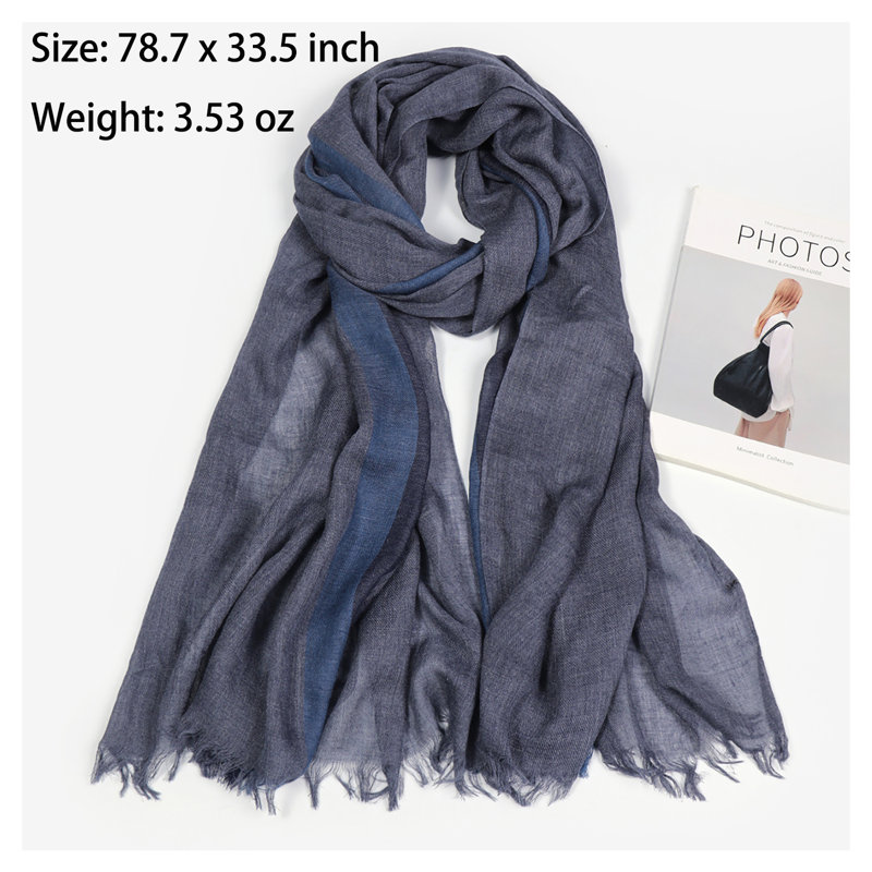Lightweight Polyester Scarf, Soft & Breathable Shawl, Perfect for Spring/Summer, Versatile Travel & Evening Wrap, Fashionable & Comfortable