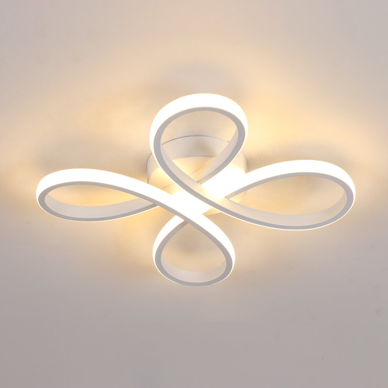 Blitar Flush Mount, White, 3000K