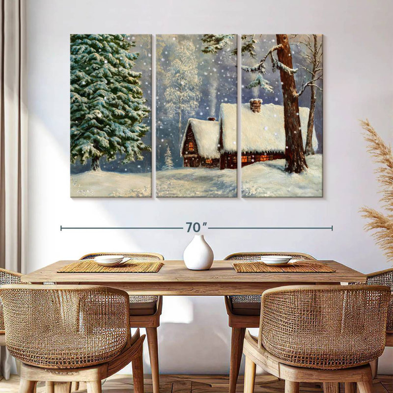 Winter Wonderland Cabins, H 28 po x l 45 po