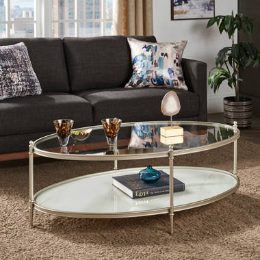Worlds Away Brando Oval Coffee Table Antique Brass – CLAYTON GRAY HOME