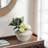 Textured Terracotta Decorative Vase with Dual Handles Modern Accent for Floral Arrangements