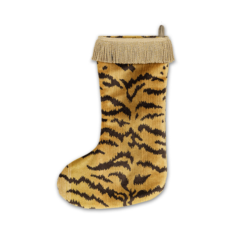 TIGRE STOCKING / TRIM, Ivoire / or / noir