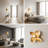Butterfly Wall Sconce – Hand-Textured Brass and Glass Decorative Art Deco Wall Light-95992619