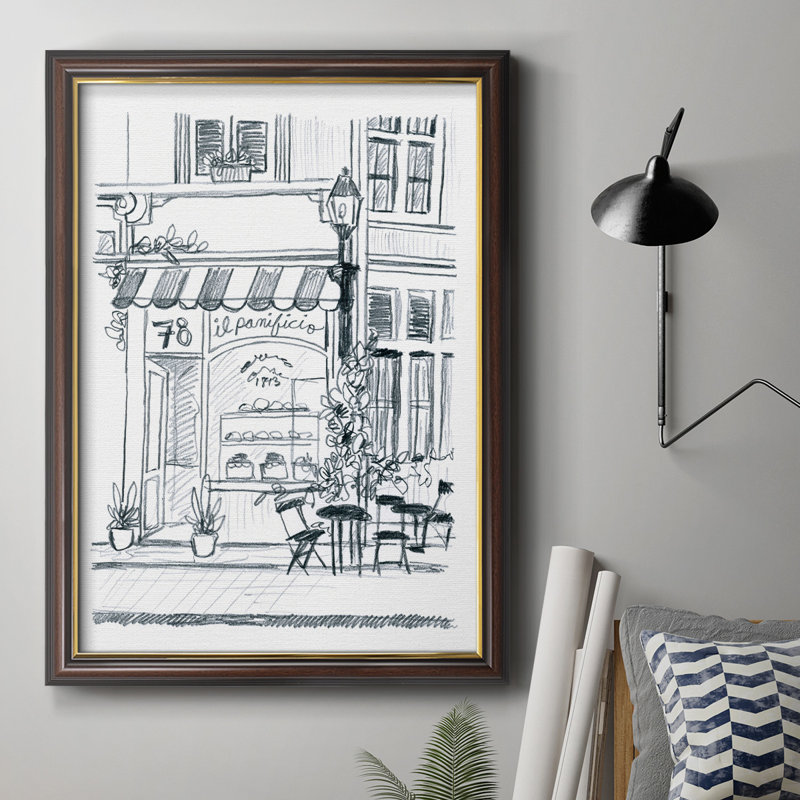 «Italian Street Sketch I», reproduction de photo sur toile encadrée, H 27 po x l 18 po x P 2,5 po