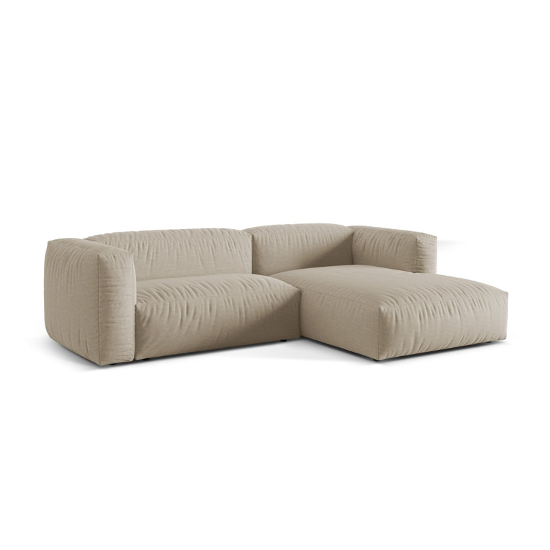Carce 2 Seater Corner Sofa , Dark Beige