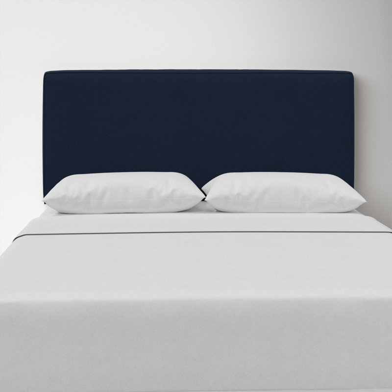 Marquise Upholstered Headboard, King, Classic Ink Performance Velvet