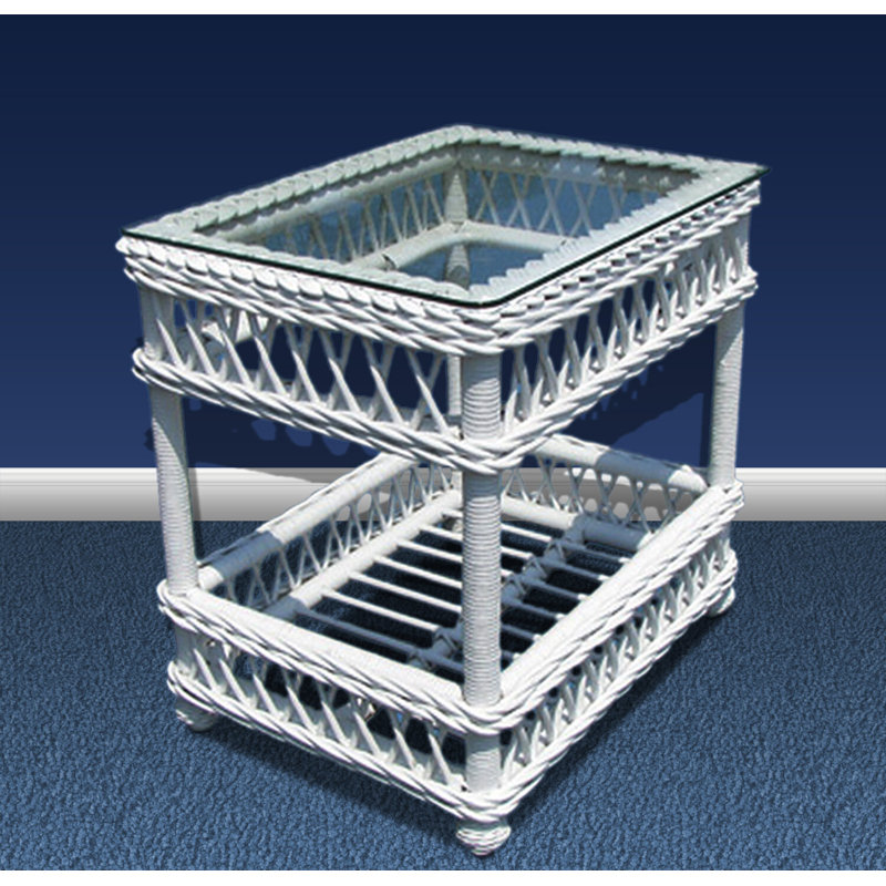 Table de bout Rosado, P 17,5 po, Blanc
