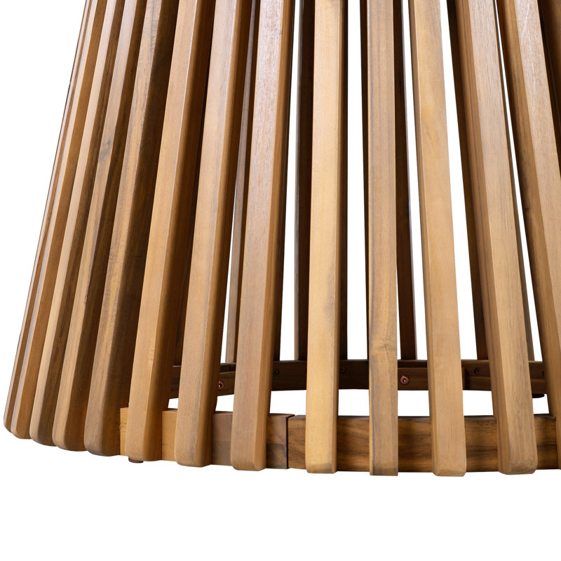 Table de salle à manger 48,57 pouces ronde en bois avec charme rustique d'apparence, construction stable, utilisation polyvalente dans le patio décoratif pour le balcon et le mélange harmonieux au bord de la piscine, base distinctive, vaisselle amplement spacieuse