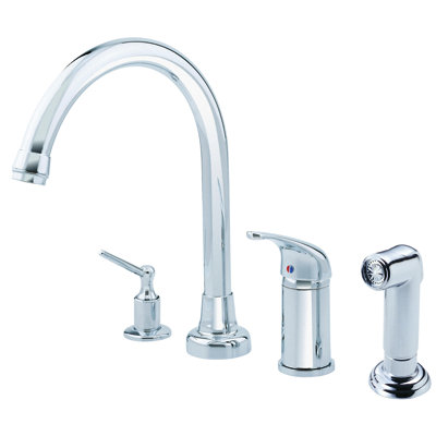 Melrose Single Handle Kitchen Faucet with Side Spray