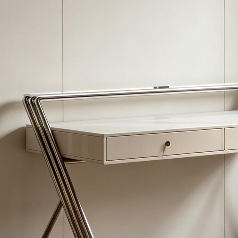 Modern Creative Design 2-Drawer Storage Desk, 37.4" H x 55.11" W x 23.62" D