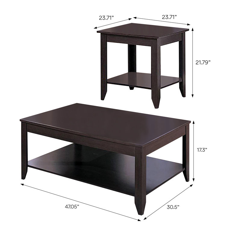 Ensemble de tables basses 3 pièces