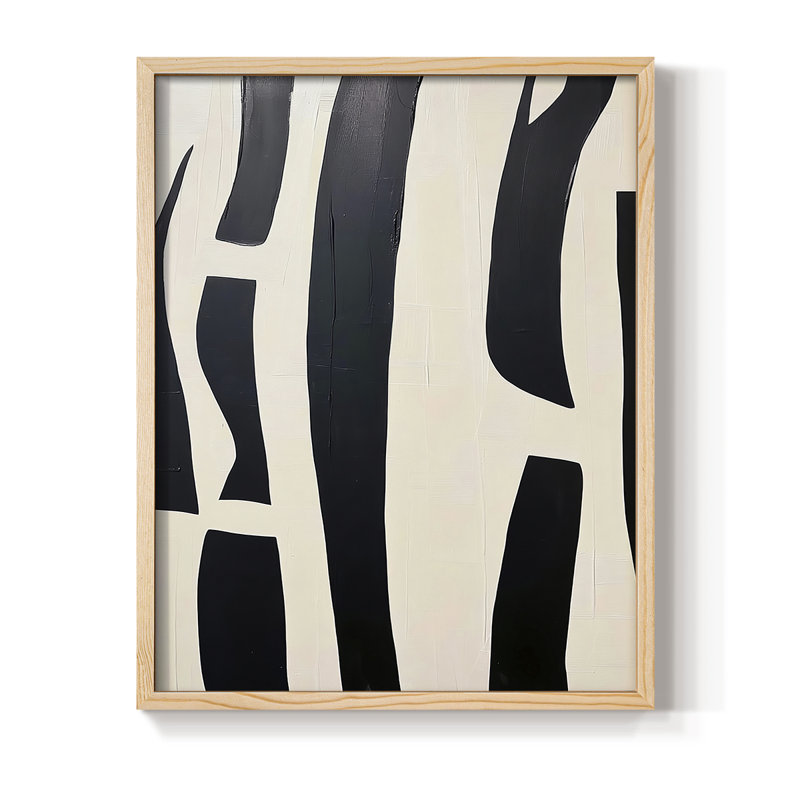 Reproduction encadrée ABSTRACT Series DCL XXXVII - bois massif, Naturel, H 11 po x l 9 po